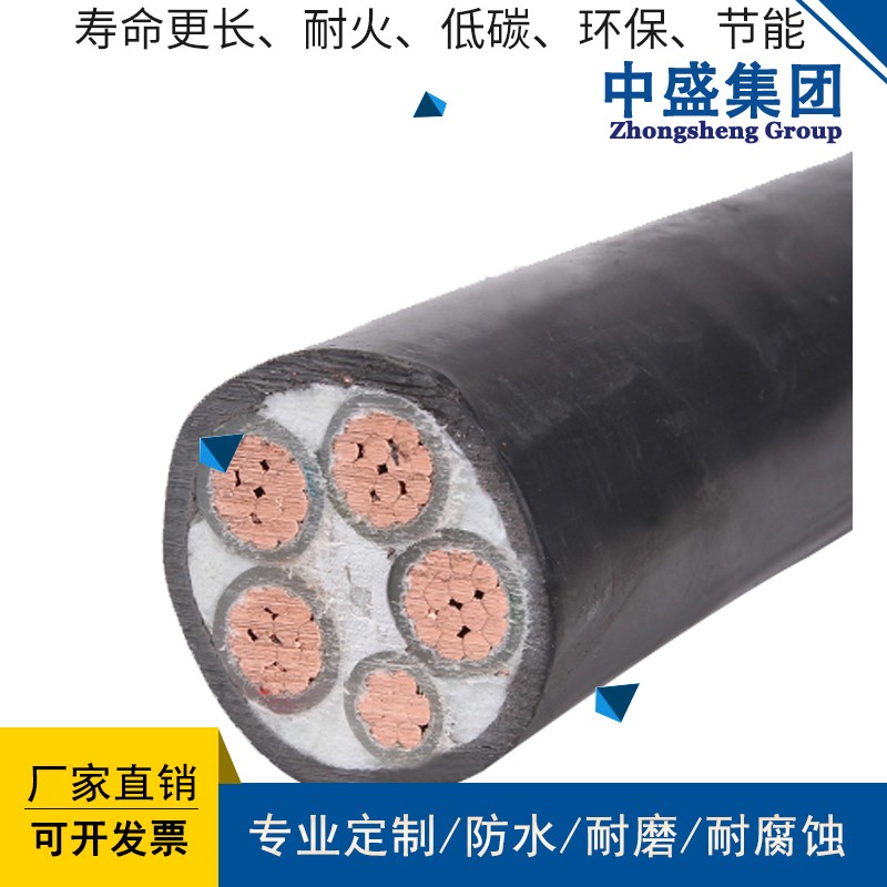 安徽中盛變頻器專用變頻電纜ZB- BPYJVP 3*25+3*4