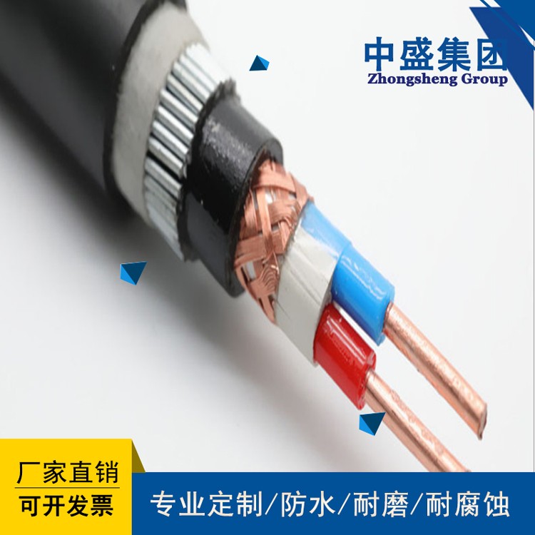 中盛鎧裝銅帶屏蔽阻燃控制電纜ZRC-KVVP2-22 7*4