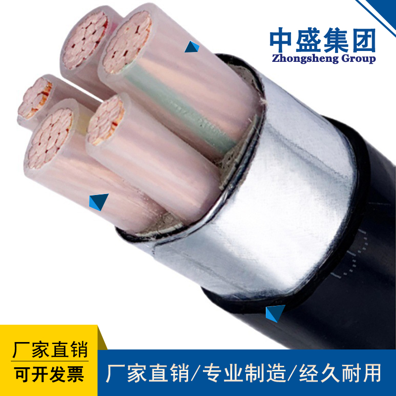 中盛鎧裝銅帶屏蔽阻燃控制電纜ZRC-KVVP2-22 4*2.5